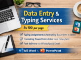 Data entry/Typing